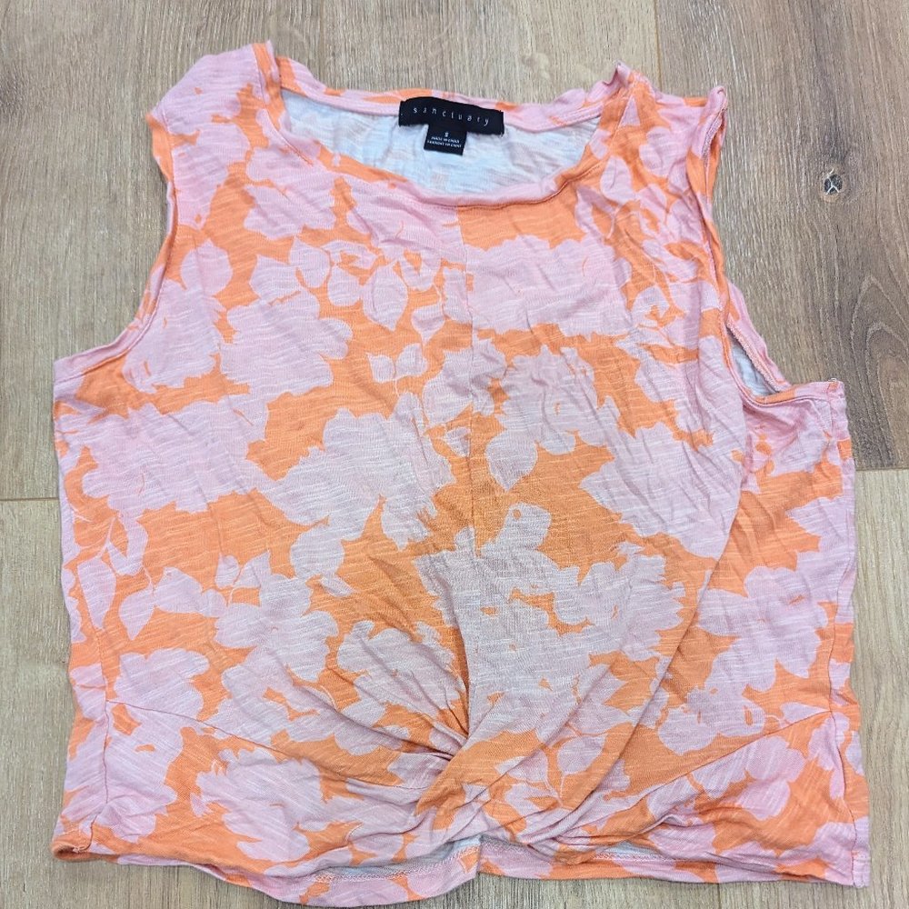 Sanctuary twisted tank top size S
